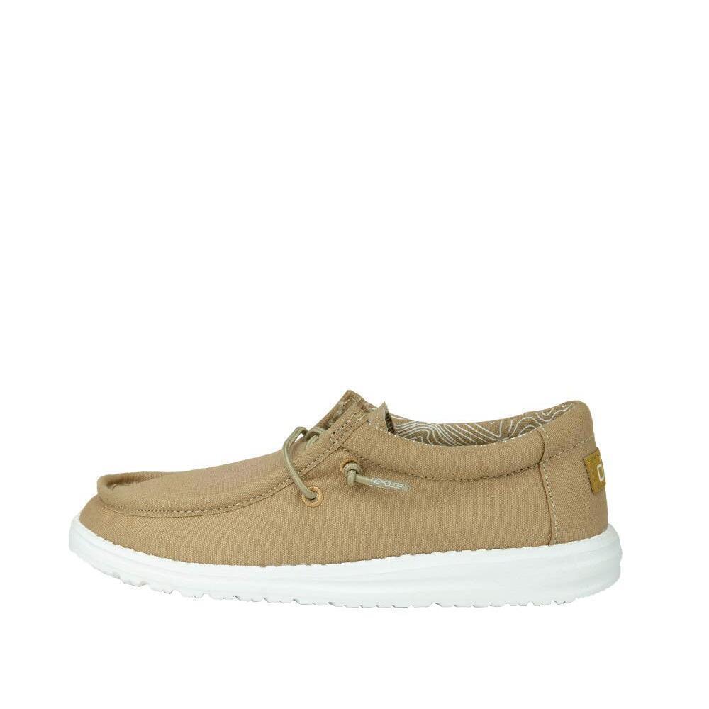 HEY DUDE BOY'S WALLY YOUTH TAN SIZE 2 | BOY’S SHOES | BOY'S LACE UP LOAFERS | CO
